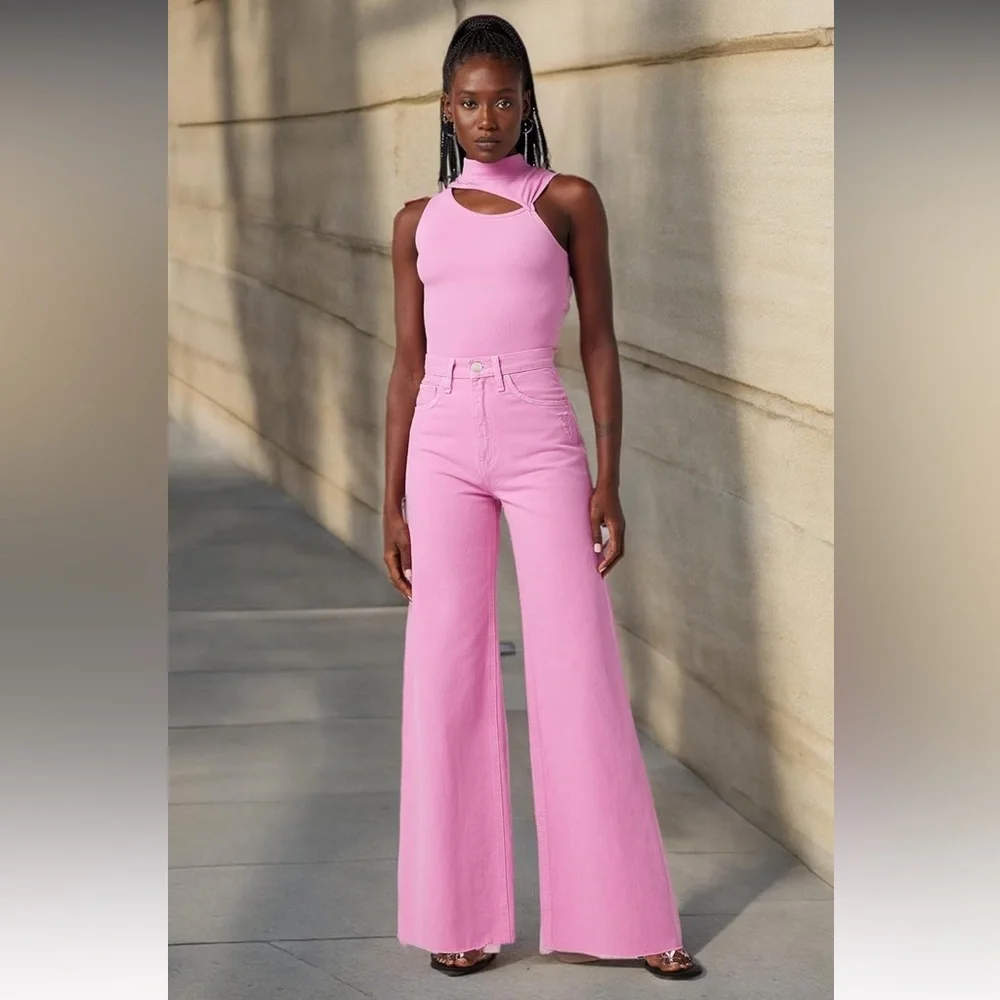 Hudson Jeans Pink Flare & Wide Leg Jeans - Picture 2 of 13